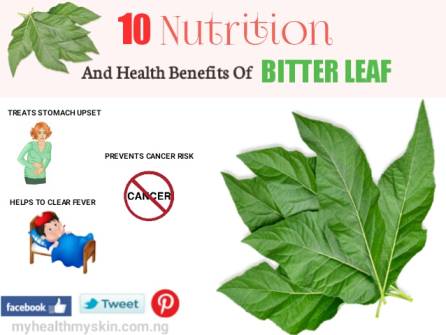 Nutrition and health benefits of Bitter leaf