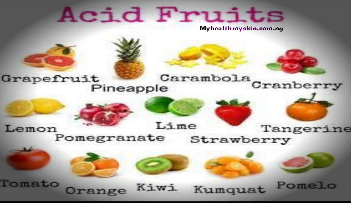 Different types of fruits