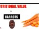 Nutritional value of Carrot