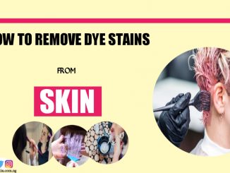How to remove dye stains from skin