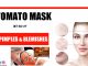 Homemade Tomato mask to get rid of pimples and skin blemishes