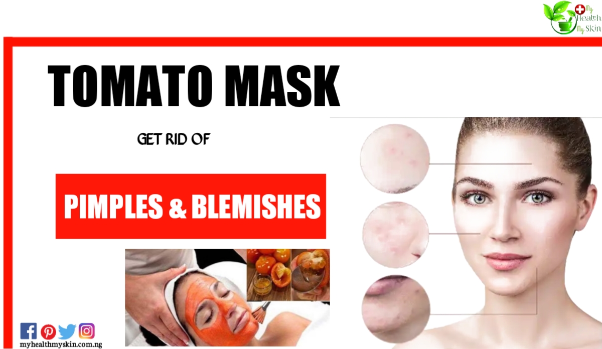 Homemade Tomato mask to get rid of pimples and skin blemishes