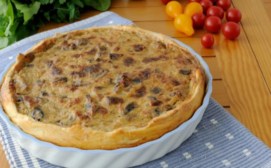 Salted Chicken Pie with Oatmeal