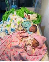 Tears of Joy as she welcomes triplets, this is so beautiful (Photos)