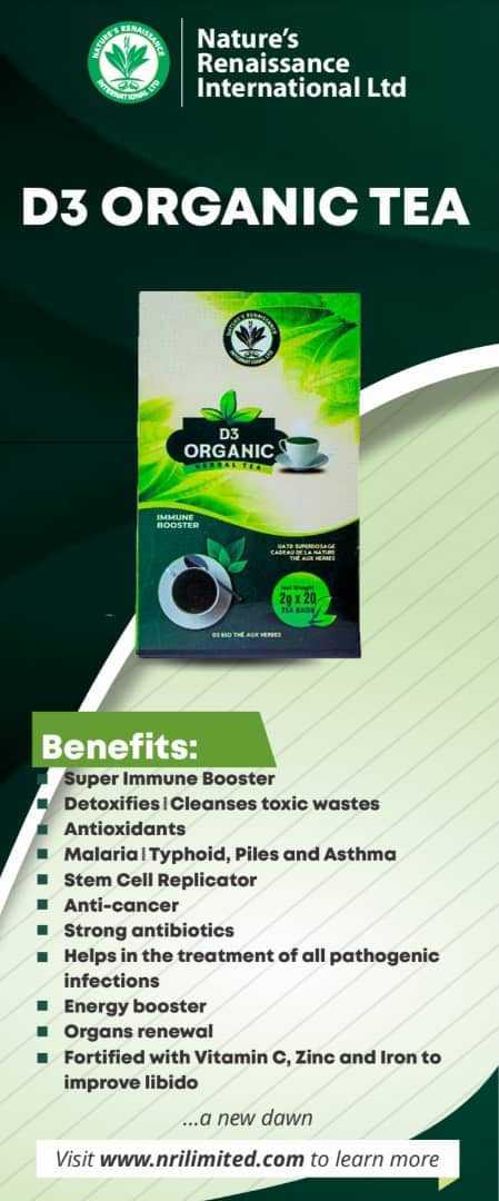 NRI D3 Organic Tea Product