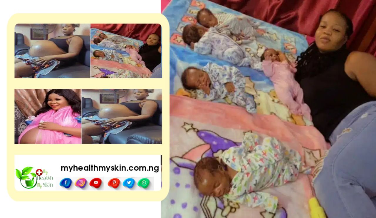 Nigerian Lady Delivers 5 Babies At Once After 9 Years Of Childlessness (Video)