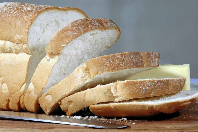 Sliced loaf of bread