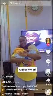Joy as Mommy of twins welcomes another set of twins after 8 years (Photos)